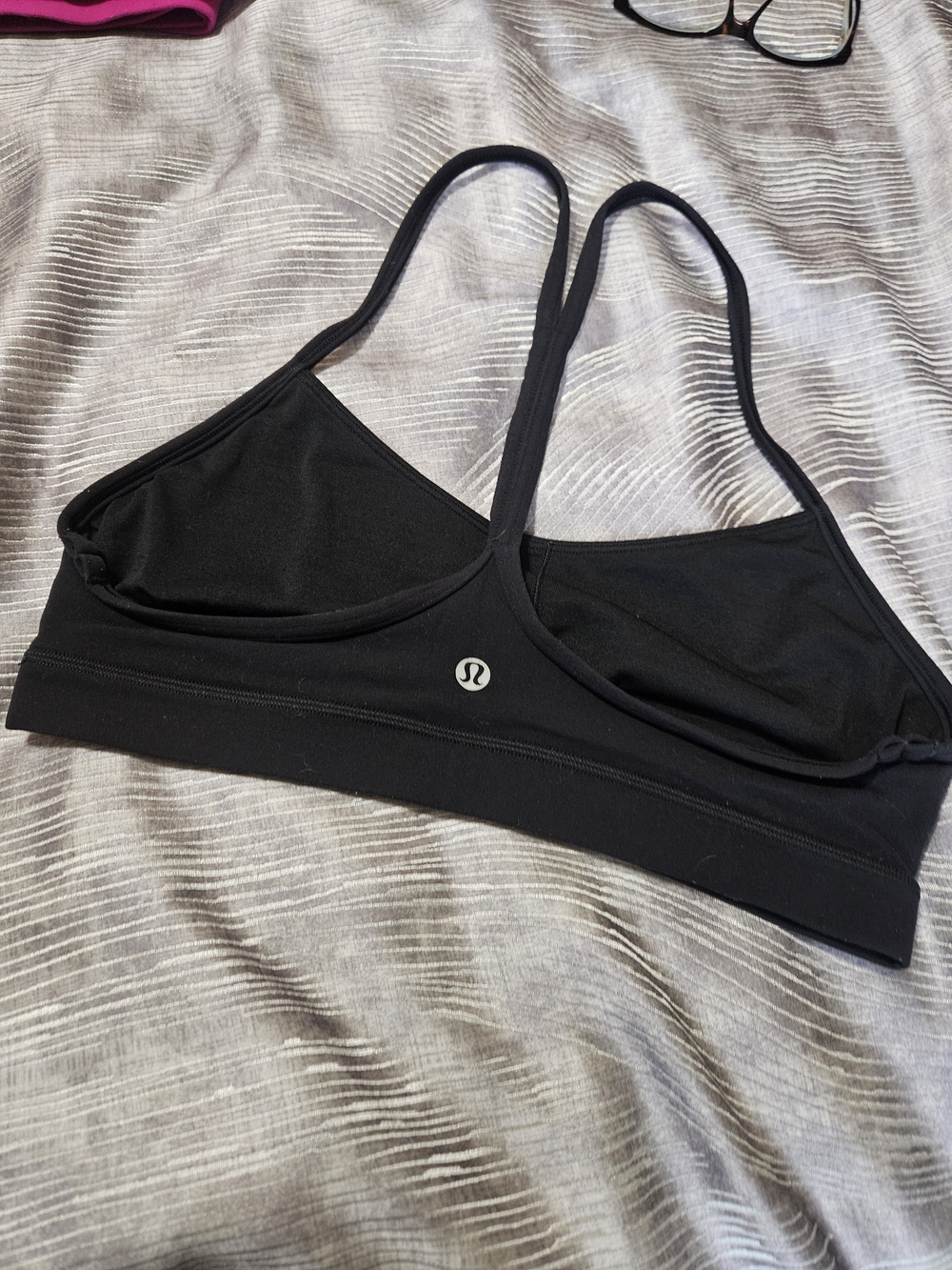 lululemon athletica Black Thin-Strap Sports Bra